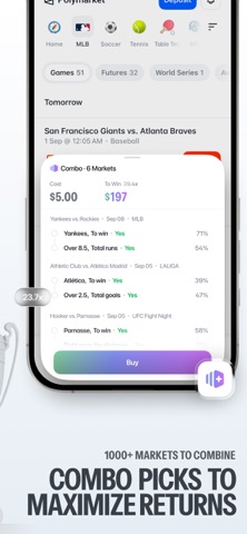 Скриншот Polymarket: Trade Live Sports 4